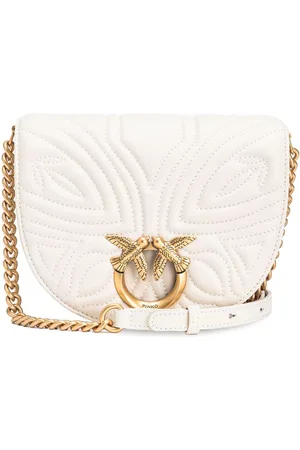 Pinko Love leather crossbody bag