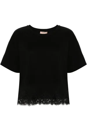 Twin-Set Lace-trim T-shirt