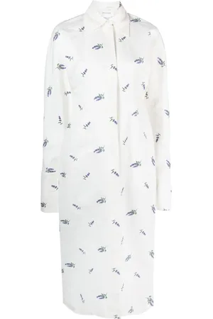 Sportmax Floral-print shirt dress