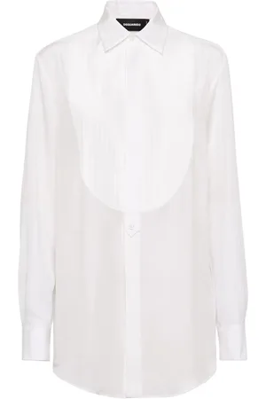 Dsquared2 Bib-collar cotton shirt