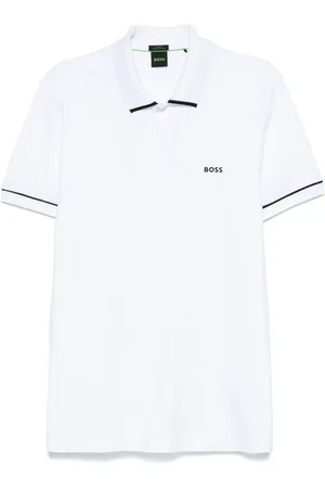HUGO BOSS Raised-logo polo shirt