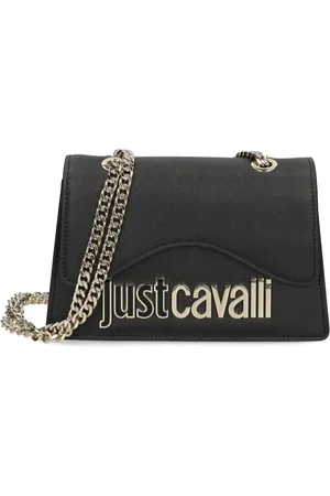 Roberto Cavalli Logo-plaque chain-link shoulder bag