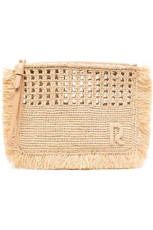 Paco rabanne Raphia clutch bag
