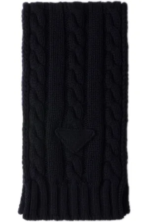 Prada Logo-detail cashmere scarf