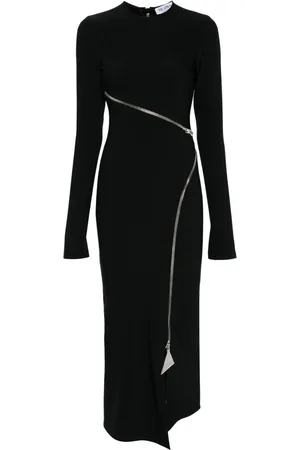 The Attico Zip-detail midi dress