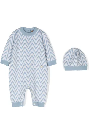Missoni Chevron-knit babygrow (set of two)