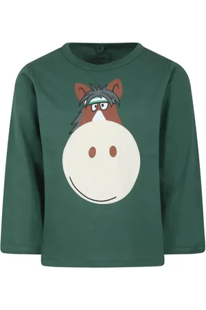Stella McCartney Donkey-print organic cotton T-shirt