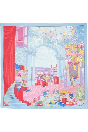 Salvatore Ferragamo Oggetti-print silk foulard