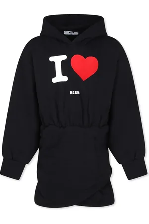 Msgm Logo-print hooded dress