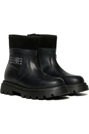Maison Margiela Logo-appliqu?? ankle boots