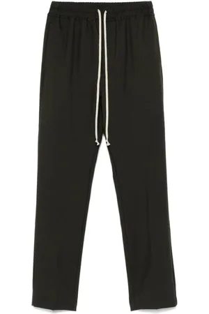 Rick Owens Drawstring slim long trousers