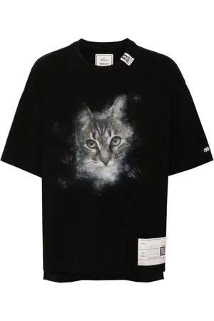 Maison Mihara Yasuhiro Cat-print T-shirt
