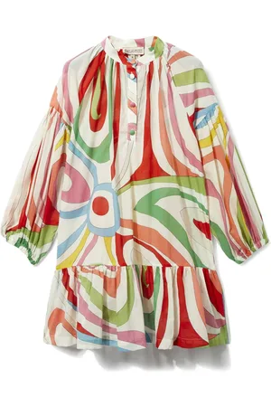 PUCCI Junior Marmo-print cotton dress