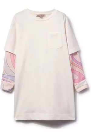 PUCCI Junior Layered cotton dress