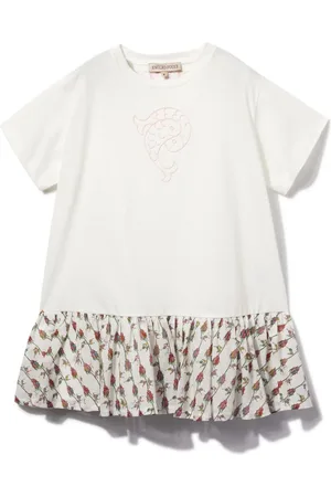 PUCCI Junior Fish-emblem short-sleeve dress