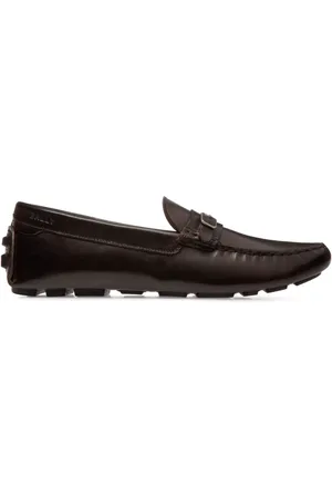 Bally Buckle-embellished leather loafers