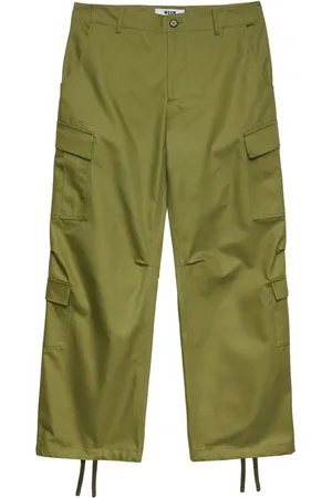 Msgm Drawstring ankles cargo trousers