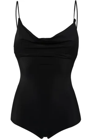 MAGDA BUTRYM Draped scoop-neck swimsuit