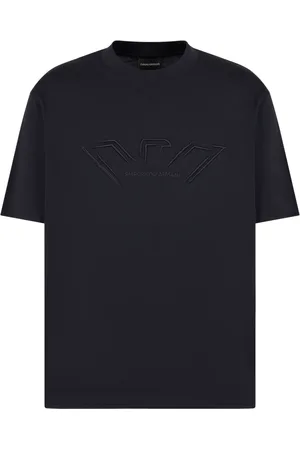 Emporio Armani Logo-raised jersey T-shirt