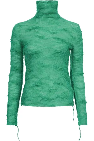 Maison Margiela Semi-sheer roll-neck jumper