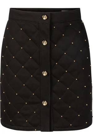 Nina Ricci Studded quilted cotton skirt