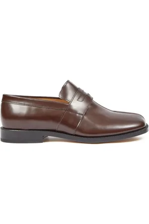 Maison Margiela Tabi polished leather loafers
