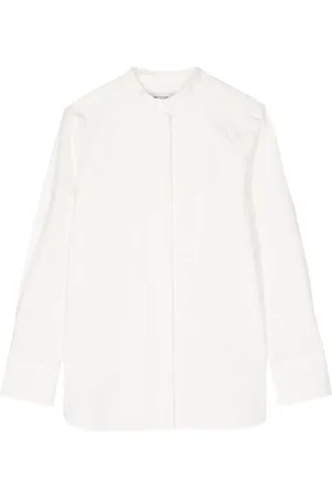 Maison Kitsuné Collarless cotton shirt