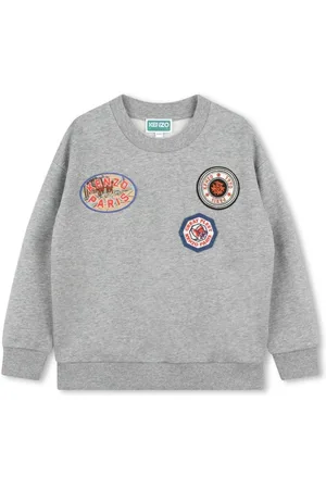Kenzo Logo-appliqu?? m??lange-effect sweatshirt