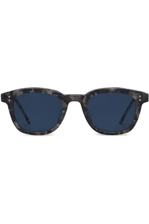 Thom Browne Tortoiseshell rectangular-frame sunglasses