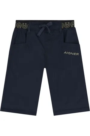 Aigner Logo-waistband cotton shorts