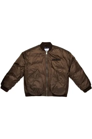 MYAR Logo-print zip-up bomber jacket