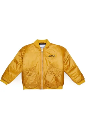 MYAR Logo-printed patch bomber jacket