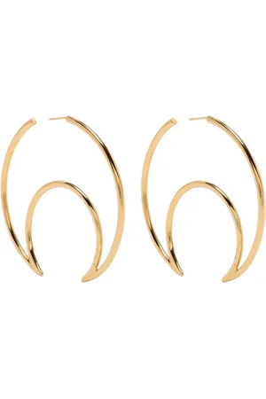 Marine Serre Moon hoop earrings