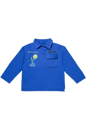 MYAR Logo-print cotton polo shirt