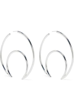 Marine Serre Moon hoop earrings
