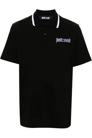 Roberto Cavalli Logo-embroidered polo shirt