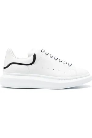 Alexander McQueen Oversized lace-up leather sneakers