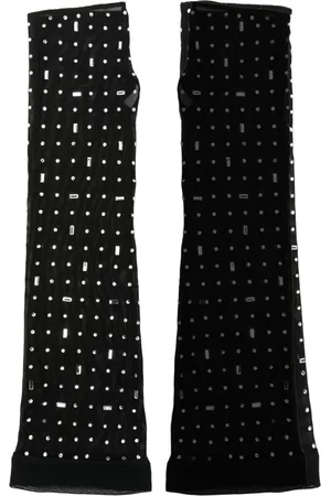 Atu Body Couture X Rue Ra crystal mesh gloves