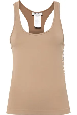 Max Mara Fortuna logo-jacquard tank top