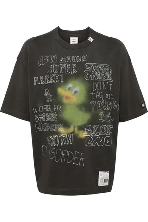 Maison Mihara Yasuhiro Printed distressed t-shirt
