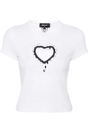 Dsquared2 Beaded-heart T-shirt