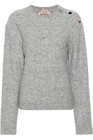 Nº21 Crystal-embellished sweater