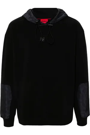 HUGO BOSS Logo-patch hoodie