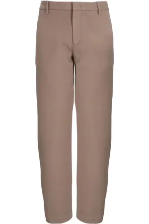 Emporio Armani Straight-leg cotton chino trousers
