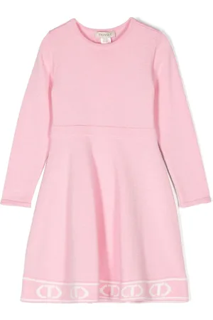 Twin-Set Jacquard-Oval T knitted dress