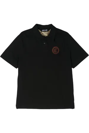 Roberto Cavalli Logo-embroidered polo shirt