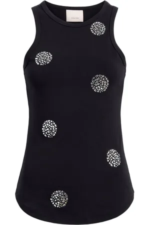 Cinq A Sept Lizzie polka dot tank top