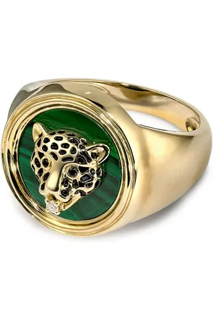 YVONNE LÉON 9kt yellow Leopard signet ring