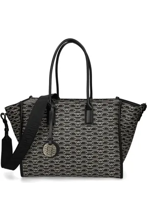 Emporio Armani Jacquard-logo-motif tote bag