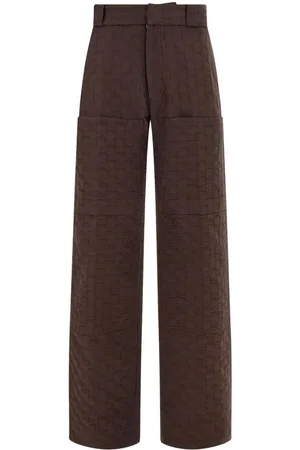 Salvatore Ferragamo Monogram-print cotton trousers